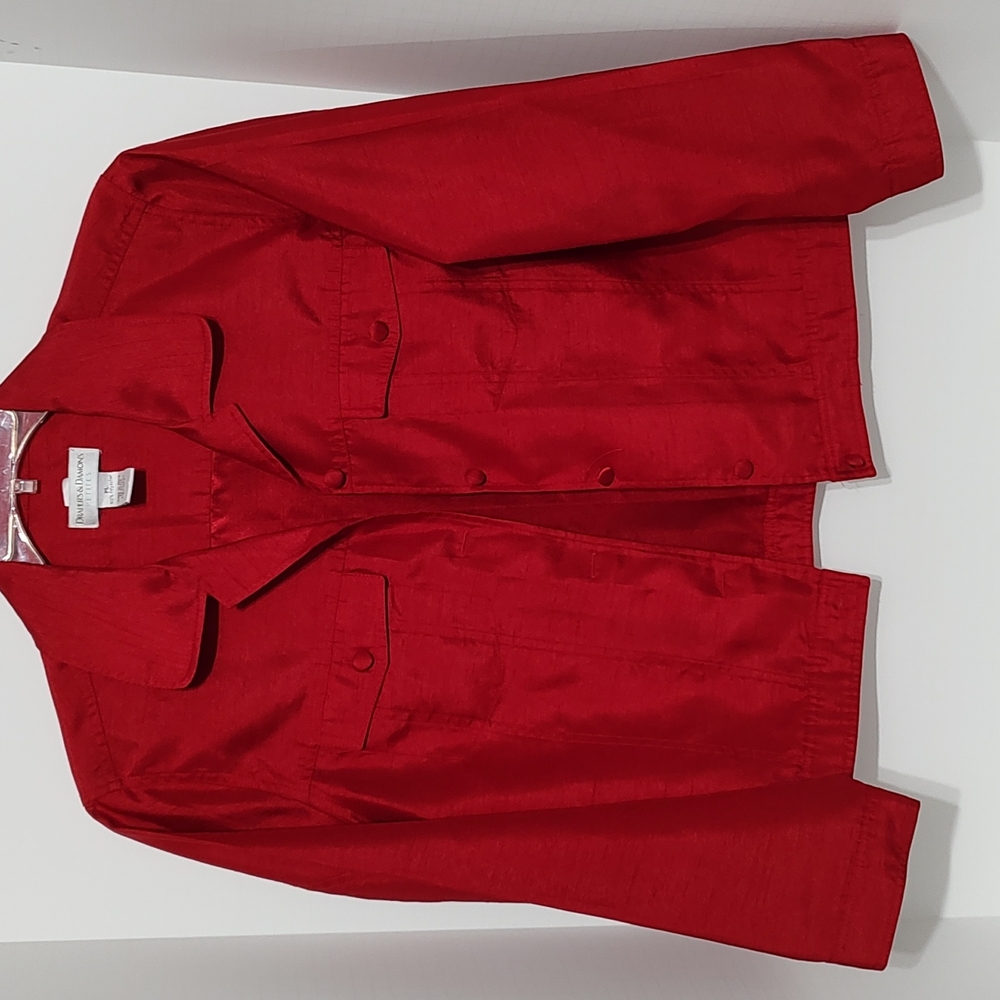 Red Draper's and Damon's Blazer / Jacket sz Petite Large
